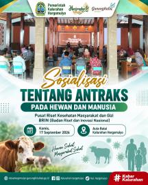SOSIALISASI ANTRAKS PADA HEWAN DAN MANUSIA DI KALURAHAN HARGOMULYO